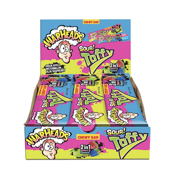 Warheads 2 in 1 Taffy Bar 42g