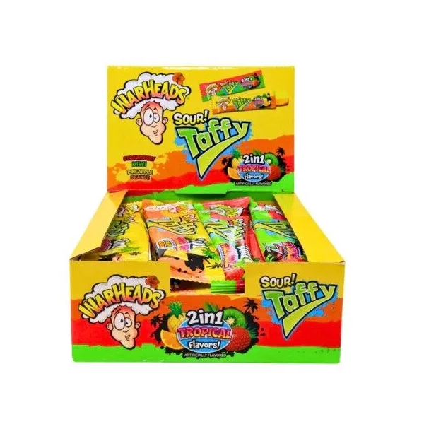Warheads 2 in 1 Tropical Taffy Bar 42g