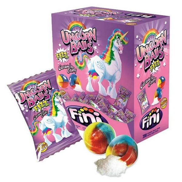 Fini Unicorn Balls Fizz Caramelo Candy 5 pack
